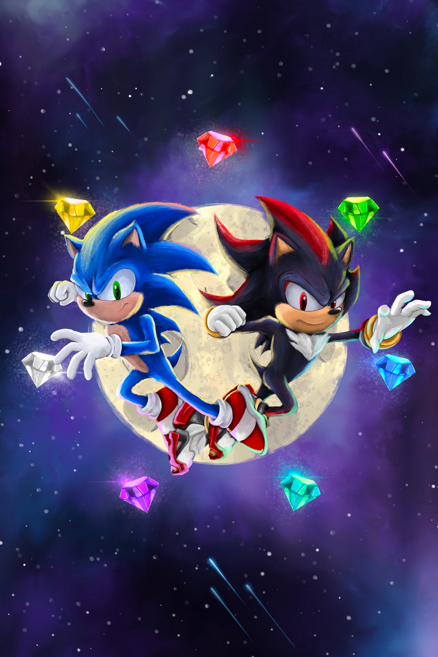 Live & Learn - Sonic and Shadow 11 x 17 Print